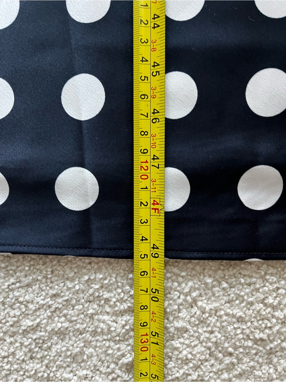 Ann Taylor Satin Dotted Midi Dress in Night Sky (Dark Indigo) - Picture 9 of 16